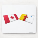 Canada and Nunavut Flag Tiles Mouse Pads