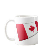 Canada and Nunavut Flag Tiles Coffee Mugs