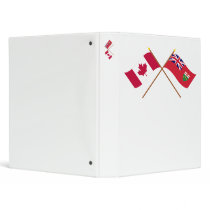 Canada and Ontario Crossed Flags binders by Vexillophile Canada and Ontario Crossed Flags binders
