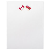 Canada and Ontario Crossed Flags letterhead by Vexillophile Canada and Ontario Crossed Flags letterhead