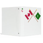 Canada and Pakistan Crossed Flags binders