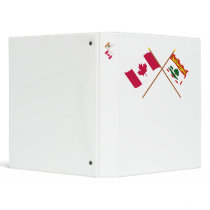Canada and Prince Edward Island Crossed Flags binders