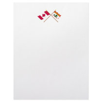 Canada and Prince Edward Island Crossed Flags letterhead