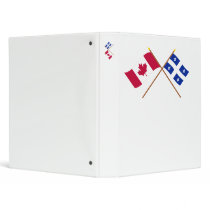 Canada and Quebec Crossed Flags binders