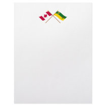 Canada and Saskatchewan Crossed Flags letterhead by Vexillophile Canada and Saskatchewan Crossed Flags letterhead