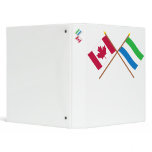 Canada and Sierra Leone Crossed Flags binders