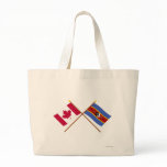 Canada and Swaziland Crossed Flags bags