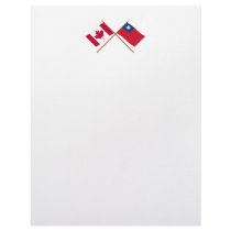 Canada and Taiwan Crossed Flags Letterhead
