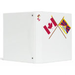 Canada and Tibet Crossed Flags binders