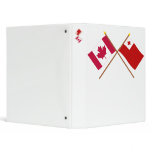 Canada and Tonga Crossed Flags binders