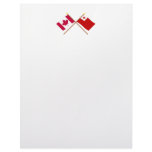 Canada and Tonga Crossed Flags letterhead