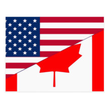 Canada And Usa, hybrids Postcard