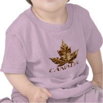 Canada Baby T-Shirt Cool Maple Leaf Baby Shirt