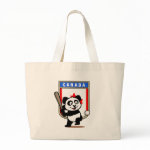 This cute little panda loves to play baseball for the Canadian team! Panda holds a bat and is ready to hit the ball! Great for Canadian baseball fans or players!