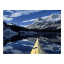 Canada, British Columbia, Banff. Kayak bow on Post Card