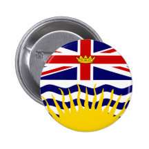 Canada British Columbia Flag Button