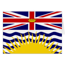 Canada British Columbia Flag Greeting Card