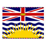 Canada British Columbia Flag Postcards