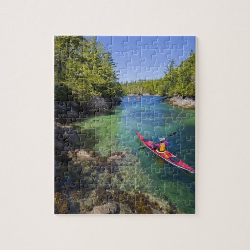 Canada, British Columbia, Vancouver Island. Sea Jigsaw Puzzle Zazzle