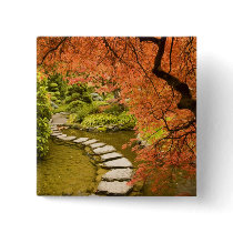 CANADA, British Columbia, Victoria. Autumn Pinback Buttons