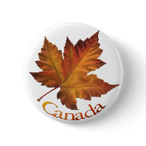 Canada Button Canada Maple Leaf Souvenir Buttons