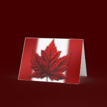 Canada Card Canada Flag Greeting Card cards