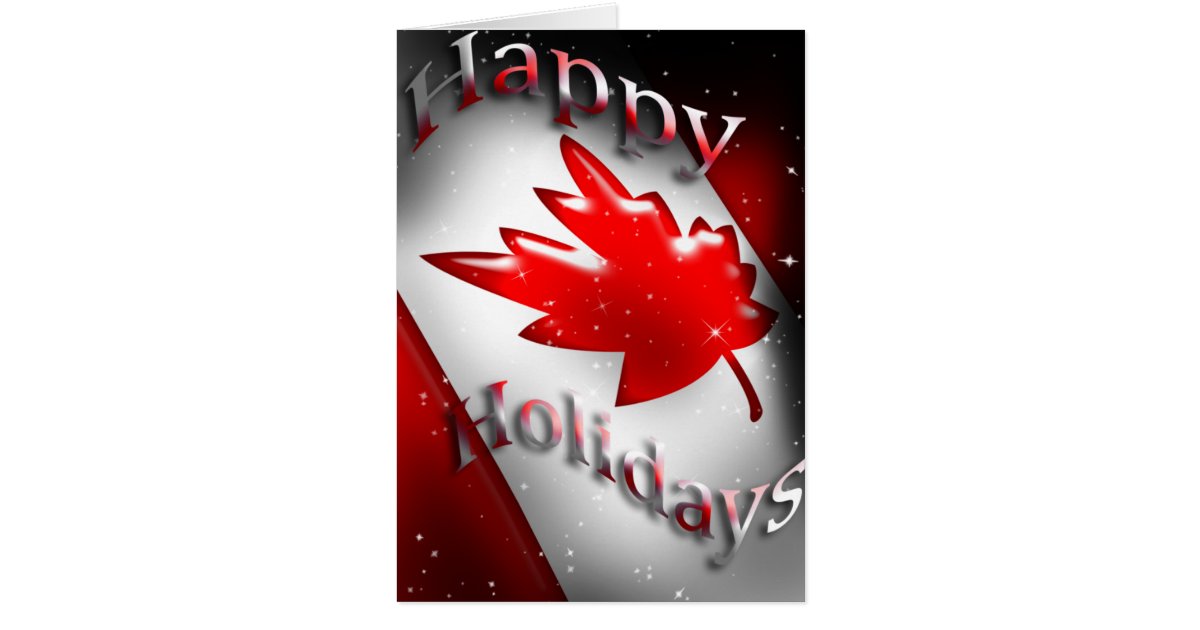 Canada Christmas Card Zazzle