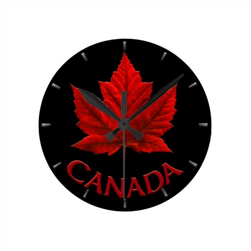 Canada Clock Canada Souvenir Wall Clocks & Gifts Zazzle