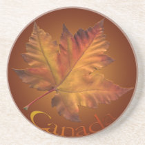 Canada Coaster Souvenir Autumn Leaf Canada Gifts coasters