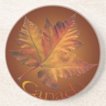 Canada Coaster Souvenir Autumn Leaf Canada Gifts
