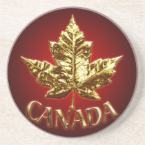Canada Coaster Souvenir Coaster Gold Canada Gifts coasters