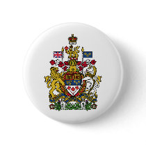 Canada Coat of arms CA Pinback Buttons