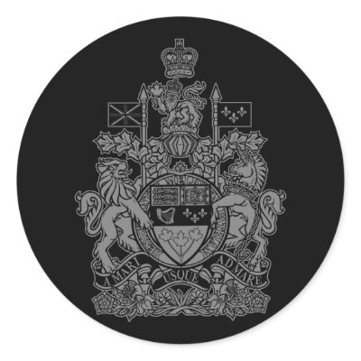 Canada Coat of Arms - Canada Crest Stickers by strk3