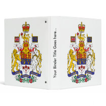 Canada Coat of Arms detail 3 Ring Binders