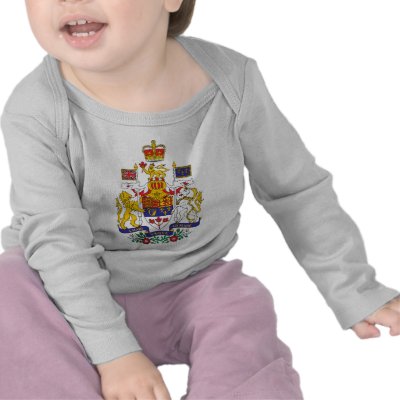 Canada Coat Of Arms T-shirts by teyes143
