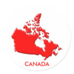 Canada country outline bevelled edge