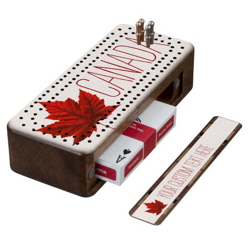 Canada Crib Board Personalized Canada Cribbage Wood Cribbage Board Zazzle