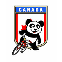 Canada Cycling Panda t-shirts by cuteunion Canada Cycling Panda t-shirts