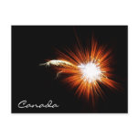 Canada Day Fireworks Postcard