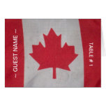 Canada Day Flag Table # Place Card