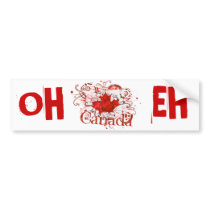 Canada Day Grungy Urban bumper stickers by jamiecreates1 Canada Day Grungy Urban bumper stickers
