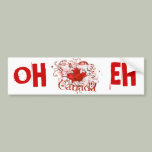 Canada Day Grungy Urban Bumper Stickers