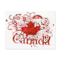 Canada Day Grungy Urban postcards by jamiecreates1 Canada Day Grungy Urban postcards