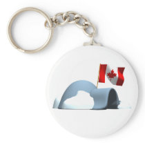 Canada Day Igloo keychains