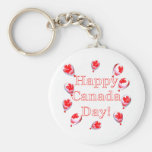 Canada Day Maple Leaf Balloons Key Chain