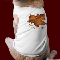 Canada Dog T-shirts Gifts Canada Pet Souvenir pet clothing