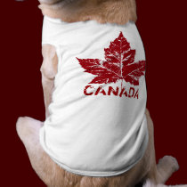 Canada Dog T-shirts Gifts Canada Pet Souvenir pet clothing