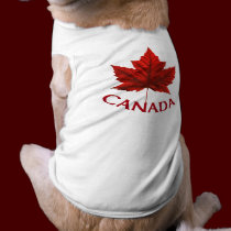 Canada Dog T-shirts Gifts Canada Pet Souvenir pet clothing
