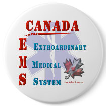 Canada EMS Gift and Gear buttons by RealSlogans Canada EMS Gift and Gear buttons