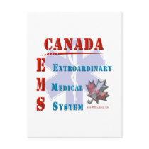 Canada EMS Post Card postcards by RealSlogans Canada EMS Post Card postcards